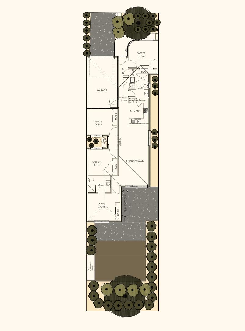 Lot-specific floor plan for Ember 16 Mod 2, Lot 54